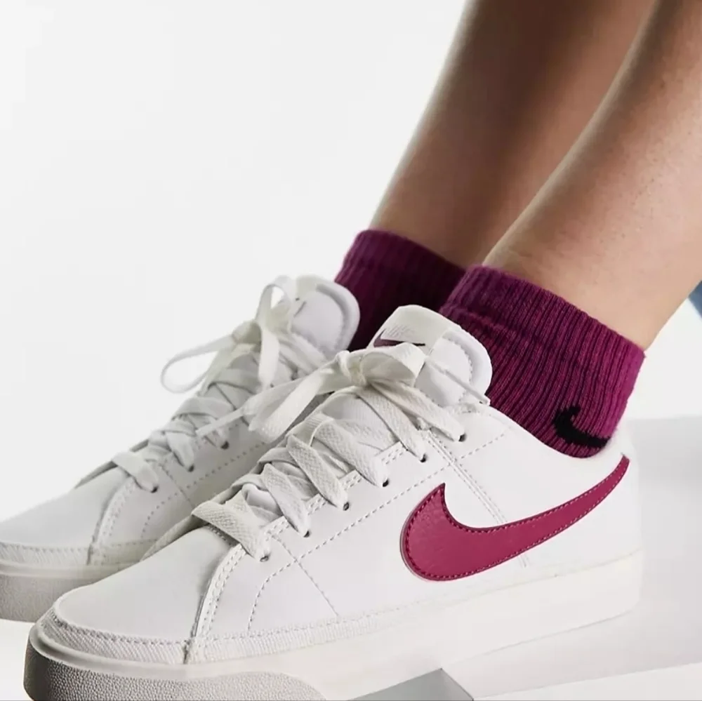 Nike Court Legacy Trainers Sneakers in White NEW Womens